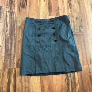 Retro Button Detail Skirt